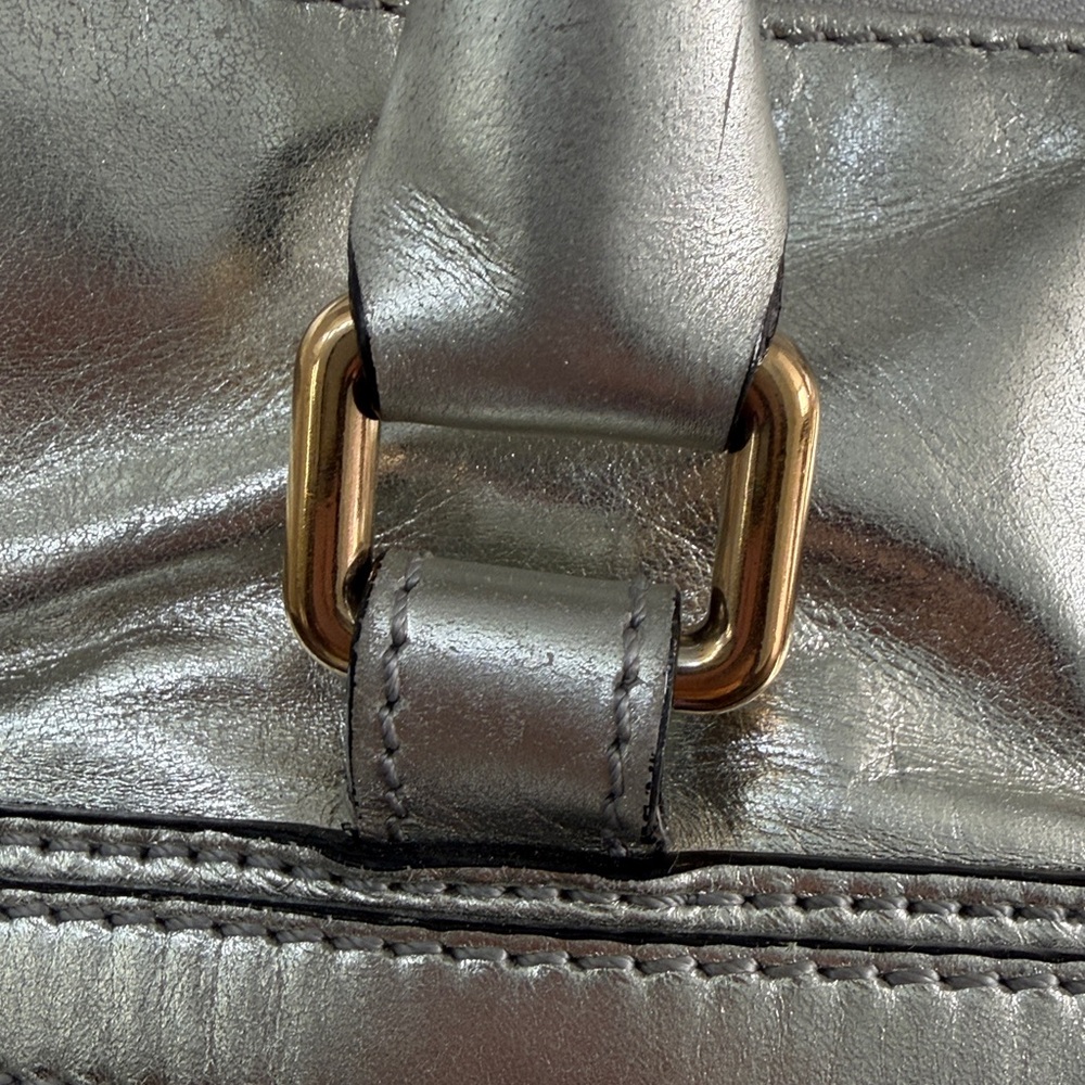 Authentic Marc Jacobs Silver Shoulder Bag - Picture 9 of 10